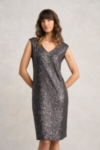 Sequin Dress - Gunmetal