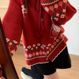 Pompom Oversized Cardigan