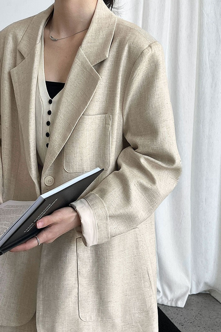 Linen Relaxed Fit Blazer