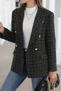 Double-Breasted Casual Blazer